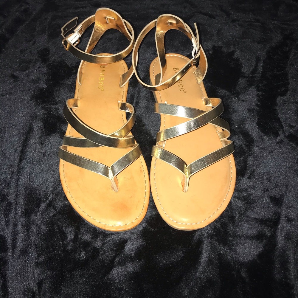 Gold BAMBOO Sandals